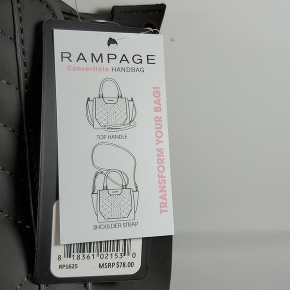NEW W/ TAGS Rampage convertible purse - Picture 5 of 10